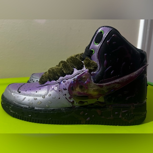 Nike Air Force 1 Custom Purple Rain Kicks- Exclusive 1 OF 1 Collection (SIZE 10) - Picture 1 of 8